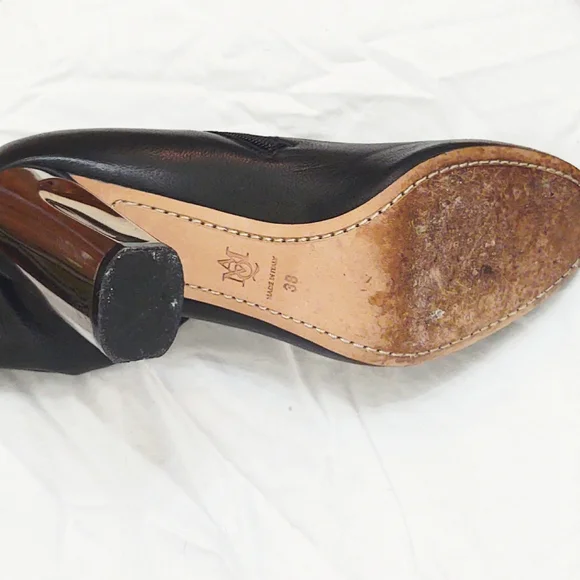 Rare Alexander McQueen Napa Leather Thigh High Heel Boots- Size 8 - Picture 14 of 14